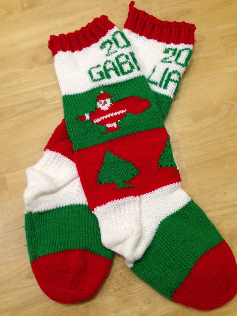 Stockings for Liam and Gabriel
